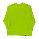 Dickies Long Sleeve T-Shirt - XL Yellow Cotton