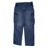Carhartt Cargo Trousers - 32W 32L Blue Cotton Blend