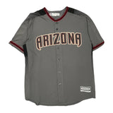Arizona Majestic Mlb Jersey - XL Gray Polyester
