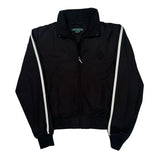 Ralph Lauren Striped Track Jacket - Medium Black Polyester