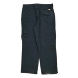 Dickies Cargo Trousers - 37W 32L Black Cotton