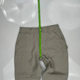 Carhartt Double Knee Carpenter Pants - 34W 32L Gray Cotton