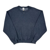 Russell Athletic Sweatshirt - Large Grey Cotton Blend