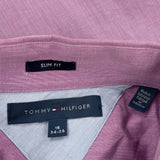 Tommy Hilfiger Slim Fit Shirt - Large Purple Cotton