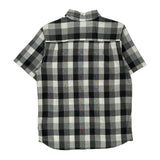 The North Face Checked Short Sleeve Shirt - Large Black & White Cotton