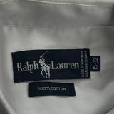 Ralph Lauren Shirt - Medium White Cotton