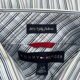 Tommy Hilfiger Striped Shirt - Large White Cotton
