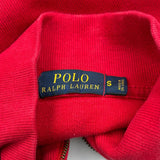 Polo By Ralph Lauren 1/4 Zip - Small Red Cotton