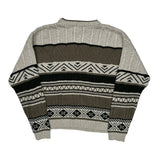 Indigo Greek Sweater - Large Multicoloured Cotton