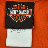 Hatfield And Mccoy Feud Harley Davidson Graphic Tank Top - Large Orange Cotton