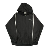 Adidas Windbreaker - Large Black Polyester