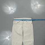 Levis Jeans - 30W 30L White Cotton