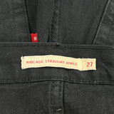 501 Levis Jeans - 27W US 4 Black Cotton