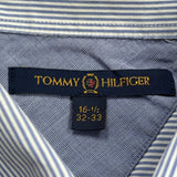 Tommy Hilfiger Striped Shirt - Large Blue Cotton