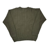 Chaps Ralph Lauren Herringbone Sweater - XL Green Cotton