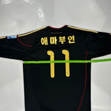 Germany National Team Adidas 2010-11 Away Long Sleeve Football Shirt - Large Black Polyester
