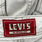 Levis Cargo Shorts - 30W 11L White Cotton