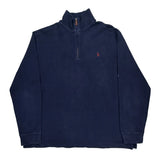 Polo By Ralph Lauren 1/4 Zip - 2XL Navy Cotton