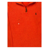 Polo By Ralph Lauren 1/4 Zip - Medium Red Cotton