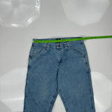 Lee Carpenter Jeans - 33W 30L Blue Cotton Blend