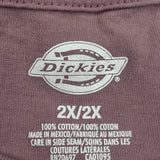 Dickies T-Shirt - 2XL Purple Cotton