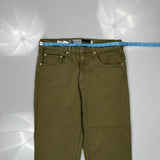 Silver Tag Levis Cropped Loose Jeans - 34W 26L Green Cotton