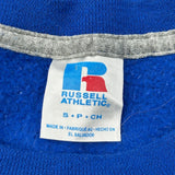 Hillview Elementary Hawks Russell Athletic College Sweatshirt - Small Blue Cotton Blend