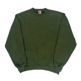 90'S Blank Made In USA Russell Athletic Sweatshirt - XL Green Cotton