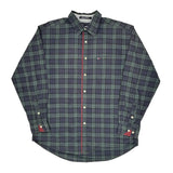 Tommy Hilfiger Checked Shirt - Large Blue Cotton