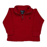 Age 2 Polo By Ralph Lauren Long Sleeve T-Shirt - 3XS Red Cotton
