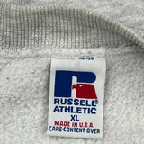 Made In USA Russell Athletic College Sweatshirt - XL Grey Cotton