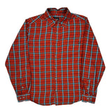 Marmot Checked Flannel Shirt - Large Red Cotton