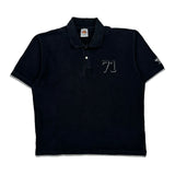 71 Embroidery Hard Rock Cafe Polo Shirt - XL Black Cotton