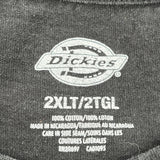 Dickies T-Shirt - 2XL Gray Cotton