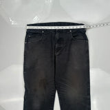 Levis Jeans - 32W 31L Black Cotton