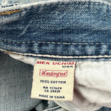 Mek Denim Boot Cut Jeans - 35W 34L Light Wash Cotton