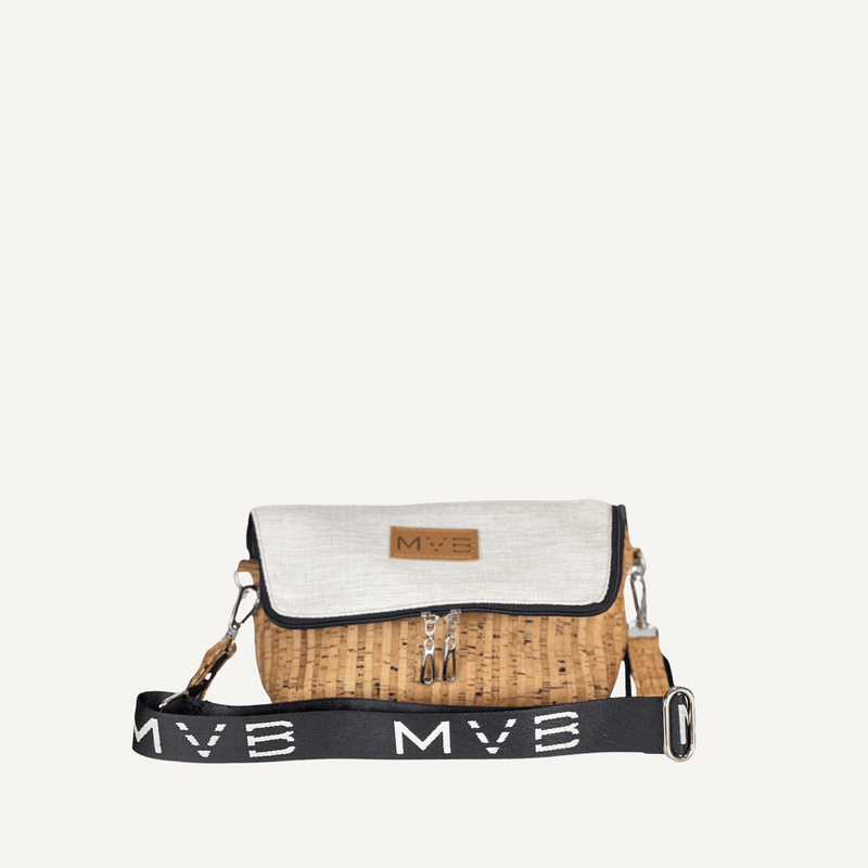 Double-Sided Crossbody Flop Bag soft natural