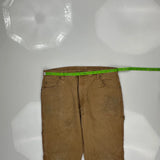 Dickies Carpenter Pants - 35W 30L Brown Cotton