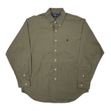 Blake Ralph Lauren Shirt - Large Khaki Cotton