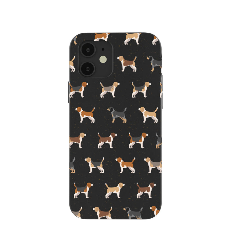 Black Beagle Buds iPhone 12/ iPhone 12 Pro Case