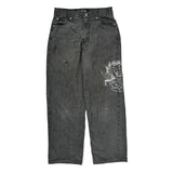 Southpole Graphic Jeans - 32W 30L Gray Cotton Blend