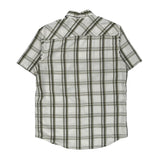 Quiksilver Checked Short Sleeve Shirt - XL Green Cotton