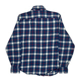 Ralph Lauren Checked Flannel Shirt - XL Blue Cotton