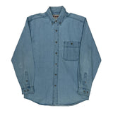 Wrangler Denim Shirt - Medium Blue Cotton