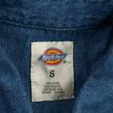 Dickies Denim Shirt - Small Blue Cotton