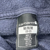 Age 10-12 Carhartt Hoodie - Medium Navy Cotton Blend