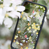 Clear Sweet Bees iPhone 12 Pro Max Case With Black Ridge