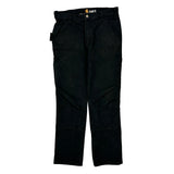Carhartt Double Knee Carpenter Trousers - 32W 30L Black Cotton