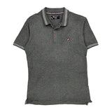 Fila Polo Shirt - Medium Grey Cotton Blend