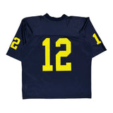 Number 12 Nike Football Football Jersey - Medium Navy Polyester
